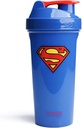 Smartshake Lite Justice League Superman Protein Shaker Bottiglia 800ml – BPA Free Leakproof Gym Protein Shakes Bottiglia per Protein Powder DC Comics Blue Water Bottiglia Superman Gifts