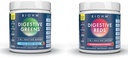 Bundle essenziale del BIOHM, rossi digestivi e verdi, polvere di Superfood, antiossidanti, vitamine, probiotici, salute digestiva per gli uomini e le donne, supplemento di digestione con gli enzimi, 30 Serve
