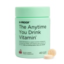 H-PROOF Il tempo in cui si beve la vitamina, la salute e l'immunità del fegato con gli elettroliti, il cardo del latte e le vitamine B & C - 40 compresse masticabili (20 porzioni), Vegan, Ciliegia nera