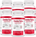 Derm Tabs Regolare resistenza per i cani - Olio naturale, vitamine, minerali e antiossidanti - Supporta la pelle sana e riduce il taglio - 720 compresse masticabili
