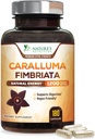 Pure Caralluma Fimbriata Extract Highly Concentrated 1200mg - Natural Caralluma Fimbriata Capsules Endurance Support, Miglior Vegan Supplemento per Uomini & Donne, Non OGM - 180 Capsule