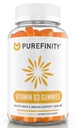 PUREFINITY Vitamina D3 5000 iu Gummies – Il tuo supplemento giornaliero di vitamina D per la salute di ossa, la salute immunitaria e il supporto muscolare comune per adulti e bambini – senza glutine, senza OGM – 60 Gummie veggie