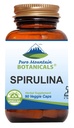 Pure Mountain Botanicals Spirulina Capsule - 90 Kosher Vegan Caps - Ora con 450mg Organic Spirulina Powder - Integratore Superfood della natura