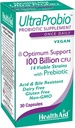 HealthAid UltraProbio, 100 miliardi 30ct Una volta Daily Capsule, Supporto Optimum, 100 miliardi con Prebiotico, Acid & Bile Resistant, Non OGM