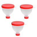 gofidin 3PCS 200ML Portable Protein Powder Funnel Portable Fill Funnel Gym Partner per Water Bottle Fitness Protein Shaker Contenitore di nutrizione
