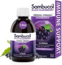 Sambucol Black Elderberry Syrup - Sambucus Elderberry Syrup per Adulti Supporto immunitario, Liquido di sambuco, Estratto di sambuco, Senza glutine - 7.8 Fl Oz