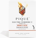 PIQUE Electric Turmeric 2 - Supporta l'immunità sana, la risposta naturale infiammatoria, percorsi naturali di disintossicazione, e la pelle radiante - 28ct Single Serve Sticks (Pack of 1)