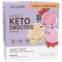 WonderFit di WonderSlim Keto Smoothie con C8 MCT Oil, Variety Pack, 1-3g Net Carbs, Gluten Free, Probiotic & Immune Support (5ct)