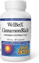 Fattori naturali WellBetX CinnamonRich estratto 150 mg, 60 capsule