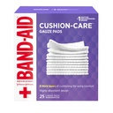Cuscini di Cuscino Ammortizzante per Cuscino Sterile Square Gauze Pads per la protezione di primo soccorso dei tagli minori, Scrapes & Burns, Non adesivo, Cuscinetti per la cura del tessuto, Large, 4 in x 4 in, 25 ct