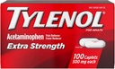 TYLENOL Pain Reliever & Fever Riduttore 500 mg, Caplets 100 ea Confezione da 2