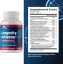 Zenith Labs Longevity Activator Anti-Aging Supplemento dietetico, Antiossidanti naturali con Resveratrolo - Supporta la funzione immunitaria e la memoria sana, 3 Pack
