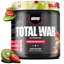 REDCON1 Total War Pre Workout, Fragola Kiwi - L Citrulline, Acido Malico, Estratto di foglie di tè verde per pompa Boosting Pre Workout per le donne e gli uomini - 3.2g Beta Alanine per ridurre l'esaurimento (30 Serve)