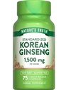 Estratto di Ginseng coreano della verità della natura | 75 Count | Estratto standardizzato | Non OGM & Gluten