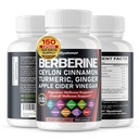Berberina Ceylon Cinnamon - All-in-1 Supplemento con Bitter Melon AVG Gymnema sylvestre Latte Turchero Thistle Licorice Santo Basilio Fenugreek Banaba