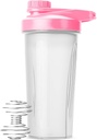 Bottiglie Mr. Pen Shaker - 28 oz, Bottiglia di miscelatore di proteine rosa con sfera di whisk, Bottiglie di Shaker per scuotere proteiche