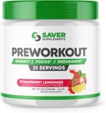 Polvere pre allenamento con Beta Alanine, Creatina Monoidrato, BCAA, L Citrulline, L Arginina e Caffeina - Fragola Limonata Flavor - 25 Serve