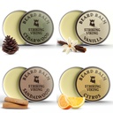 Balmo del cuscinetto per gli uomini - Lasciare in Condizionatore del cuscinetto - Balm di stiratura Realizzato con burro di barbabietola naturale, Argan & Jojoba Oli (1 oncia (Pack of 4), Citrus, Vanilla, Sandalo, & Cedarwood)