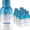 Calmo & Facile - Scioglimento naturale di sollievo dallo stress, KSM-66 Ashwagandha, Suntheanine L Theanine, Bevande adaptogene calmanti, Rilassamento, Focus e Mood | Bottiglia liquida da 2 oz (6 Pack)