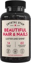 Crystal Star Bella Hair & Nail Supplement (60 capsule) – Integratore di erbe Supporta capelli più forti e più spessi – Coda di cavallo, ortica & Alfalfa – Non-GMO
