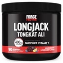 Fattore di Forza Longjack Tongkat Ali Gummies, Tongkat Ali per gli uomini per sostenere la vitalità maschile e guidare, 400mg Tongkat Ali con BioPerine, Misto Berry Lemonade, 90 Gummies