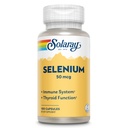 Solaray Selenium 50 mcg, Sistema immunitario sano, Funzione tiroide e supporto antiossidante, 100 capsule