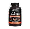 Ingredienti originali puri acetil L-carnitina (365 capsule) senza riempitivi di magnesio o di riso, sempre puri, verificati in laboratorio