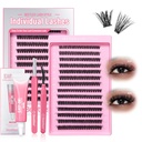 Clusters kit amore che esprima 60D 80D 9-18mm Eyelash Clusters Kit 280pcs Estensione della rete individuale D Curl 3D Fluffy False Eyelash Extension DIY K009