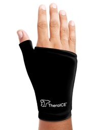 TeraICE Wrist Ice Pack Wrap Thumb Brace for Either Hand for Hot & Cold Therapy - Reusable Soft Gel Glove for Injuries, Carpal Tunnel, Arthritis, Tenosynovitis di De Quervain - Misura la maggior parte delle donne - S/M