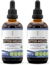Segreti della Tribe Bitter Melon USDA Organic | Alcohol-Free Extract, High-Potency Herbal Drops | Realizzati in 100% Organic Bitter Melon (Momordica Charantia) Dried Fruit (2x4 oz)