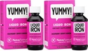 NovaFerrum Pediatric Drops Supplemento di ferro liquido per neonati e bambini 4 fl oz (120 mL) - Raspberry Grape- Pack di 2