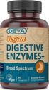 Deva Vegan Vitamins Digestive Enzymes Plus Supplemento - Una miscela unica di enzimi e erbe - 90 capsule, 1-Pack