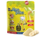 Nana Flakes 100% Pure Banana Flakes Cibo Polvere 4 lbs - Grande fonte di Potassium & Fibra, per la salute digestiva & Diarrea occasionale, Spessore di farina - Naturale & rilassante (4 lbs Bag)