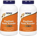 NOW Foods Psyllium Husk Powder, 12 oncia (pacchetto di 2)