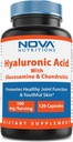 Nova Nutritions Acido Ialuronico 100mg/serving - Promuove la pelle giovanile e la funzione congiunta sana 120 capsule