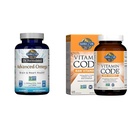 Giardino della vita Dr. Formulato Olio avanzato di pesce Omega & Raw Vitamin Code C, 120 capsule di veg