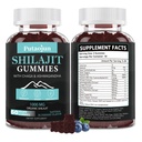 Shilajit per l'uomo, Woman & Kid.Himalayan oro Shilajit Gummies.1000mg Shilajit, 200mg Ashwagandha, 200mg Chaga,100mg Ginseng,100mg Saw Palmatto,60mg olio di semi nero