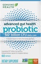 Probiotici di salute genuini, 50 miliardi di CFU, Cura quotidiana, 15 Strains Diverse, Soy Free, Gluten Free, Vegan Delayed-Release capsule per la salute avanzata del fegato (60 conte)