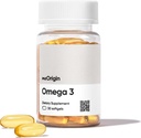 Omega 3 EPA & DHA, Olio di pesce 1000mg per porzione, Supporta cuore, cervello, salute della pelle e degli occhi, No Burp-Back, 30 Softgels, alimentazione di 30 giorni