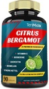 Estratto di Citrus Bergamot Capsule con VitaminC, Berberina, Quercetina, Bromelain, Echinacea, Pepe Nero - 3 Mesi di Alimentazione, 90caps