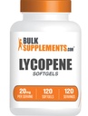 BulkSupplements.com Lycopene Softgels - Lycopene Supplement, Antiossidanti Supplemento - Gluten Free, 1 Softgel per Serving (20mg), 120 Softgels (Pack of 1)