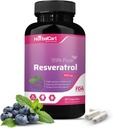 puro Resveratrolo 500mg – Antiossidante, sana invecchiamento e supporto di salute del cuore