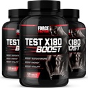 X180 Boost, Testosterone Booster e supplemento di energia per gli uomini, aumentare l'energia, aumentare la stamina e migliorare la vitalità, con acido D-aspartico e fieno greco, 120 conteggio (pacchetto di 3)