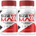 Rize labs Size Max Pills per gli uomini, Dimensioni Max capsule naturali ed efficaci, Dimensioni Max Supporti Il corpo per eseguire più lungo e meglio, Dimensioni Max Supplementi Recensioni (120 Capsules) (Pack of 2)