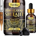 Himalayan Shilajit Resina Liquid Drops, Pure Organic Himalayan Shilajit Resina 600mg con Ayurvedic Blend & 85+ Trace Minerals & Acido Fulvico per Brain Booster & Energy Immune Support, 2 Fl Oz