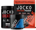 Jocko Fuel 3 Pack Bundle - Creatina, Burro di arachidi al cioccolato MOLK Protein, & Nitro Pop Pre Workout