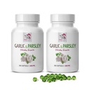 integratori di aglio - GARLIC E PARSLEY ODORLESS FORMULA - vitamine di salute ossea per le donne, allicin all'aglio, allicin, integratori di aglio, prezzemolo aglio, capsule di prezzemolo, aglio inodore - 2B 200 Caps