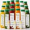 3 giorni di succo di pulizia da fontana cruda, tutto naturale Detox Cleanse, Juicing per il riposo del corpo, succo pressato a freddo veloce, ottimo modo per saltareavviare una dieta più sana, 18 bottiglie 12oz, 3 colpi di zenzero