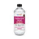 Integratore di acido ialuronico liquido ialuronico - Supporto per capelli sani, pelle e unghie con 5.000 mcg Biotina e 50mg MSM - Idratazione naturale per il corpo intero - Formula di peso molecolare alta - 12 oz