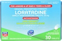 Rite Aid Kid's Non-Drowsy Allergy Relief, Loratadine 10mg, Mint Flavor - 30 compresse | Tabs Disintegranti Orally | Ages 6 and Older
